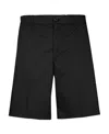 Givenchy Label Patch Chino Shorts In Black