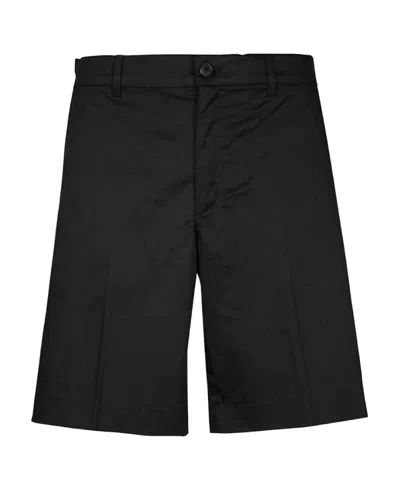 Givenchy Label Patch Chino Shorts In Black