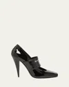Givenchy Square Toe Patent Pumps In Black
