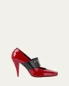 Givenchy Logo Square Toe Mary Jane Pump In Red