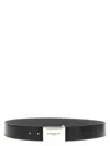 Givenchy 'label' Reversible Belt In Black