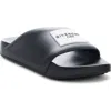 Givenchy Label Slide Sandal In Black