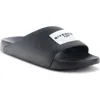 Givenchy Label Slide Flat Mules In Rubber In Multi