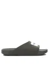 Givenchy Label Slide Flat Mules In Rubber In Multi
