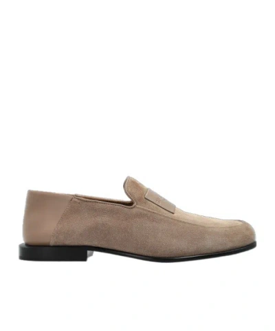 Givenchy Label Slip-on Loafers In Neutral
