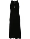 Givenchy Lace-appliqué Halterneck Midi Dress In Black
