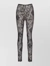 Givenchy Lace Detailing Sheer Fabric Trousers In Multi