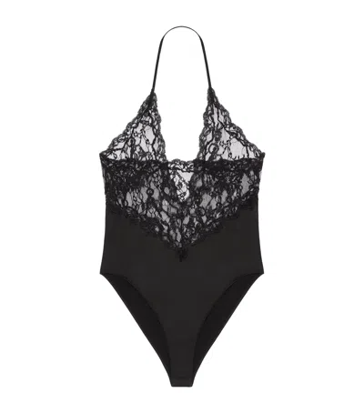 GIVENCHY LACE HALTERNECK BODYSUIT