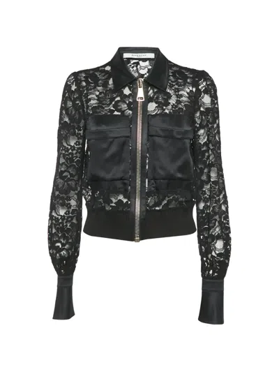 Pre-owned Givenchy Lace Jacket In Black