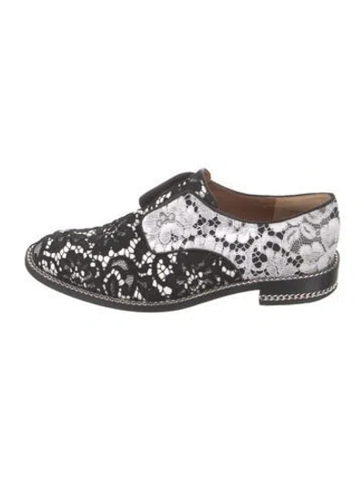 Pre-owned Givenchy Lace Lace Pattern Oxfords In Multi