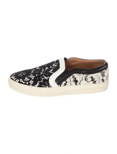 Pre-owned Givenchy Lace Lace Pattern Sneakers In Black