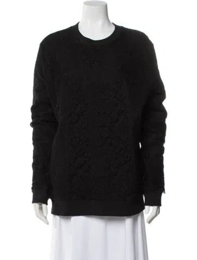 Pre-owned Givenchy Lace Lace Pattern Sweatshirt In Black