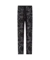 Givenchy Scalloped Stretch-lace Leggings In Black