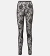 Givenchy Lace Detailing Sheer Fabric Trousers In Multi