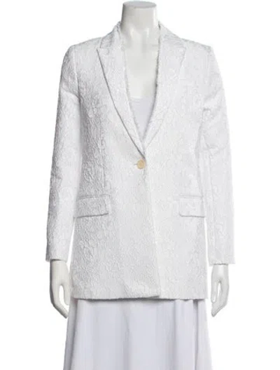 Pre-owned Givenchy Lace Pattern Blazer W/ Tags In White