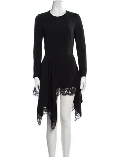 Pre-owned Givenchy Lace Pattern Mini Dress In Black
