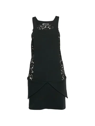 Pre-owned Givenchy Lace Sleeveless Mini Dress In Black