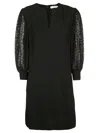 Givenchy Dress With Pleated Sleeves In Black