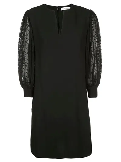 GIVENCHY LACE SLEEVES SHIFT DRESS