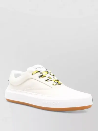 Givenchy Lace Sneakers Round Toe Contrast Sole In White
