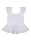 Givenchy Lace Square-neck Top In White
