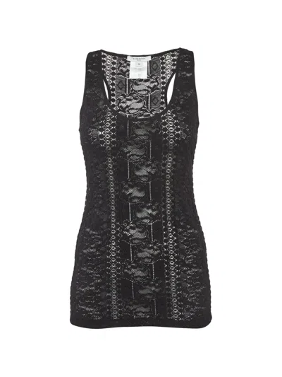 Pre-owned Givenchy Lace Tank Top In Black