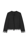 Givenchy Round-neck Wool Coat In Black