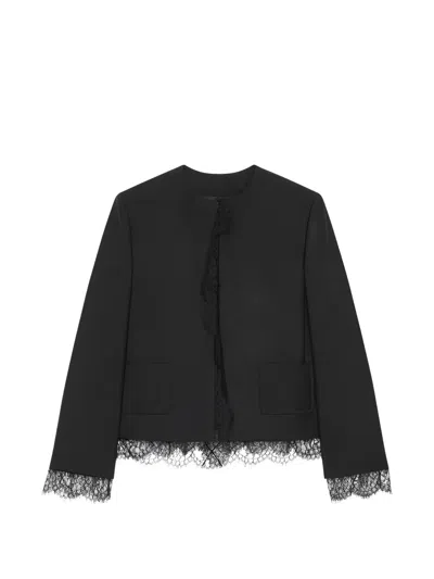 GIVENCHY LACE-TRIM JACKET