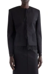 GIVENCHY LACE TRIM WOOL & MOHAIR JACKET