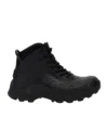 GIVENCHY BOGS LACE UP BOOTS IN RUBBER AND NEOPRENE