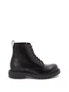 Givenchy Chunky Sole Leather Ankle Boots With Pull Tab In Black