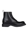 Givenchy Chunky Sole Leather Ankle Boots With Pull Tab In Black