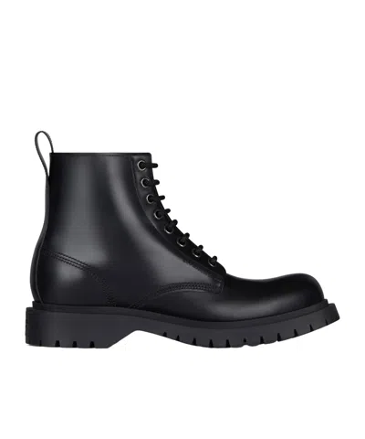 GIVENCHY GIVENCHY ROUND TOE LACE-UP BOOTS