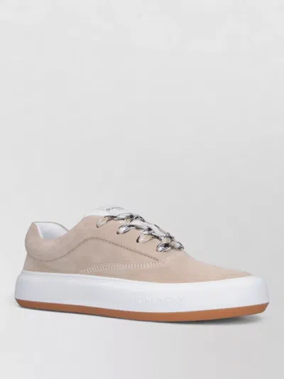Givenchy Lace Up Low Top Suede Rubber Sole In Multi
