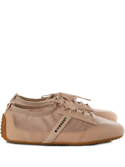Givenchy Lace-up Panel Trainers In Brown