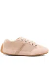 Givenchy Mesh And Suede Slim Low-top Sneakers In Neutral