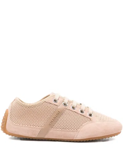 Givenchy Lace-up Panelled Sneakers In Neutral