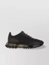 Givenchy Quilted Black Sneakers With Translucent Sole And Contrasting Laces In Black