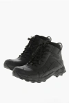 Givenchy Lace-up Rubber Ankle Boots In Black