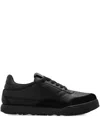 Givenchy Black Calf Leather Bos Taurus Low Top Sneakers In Black