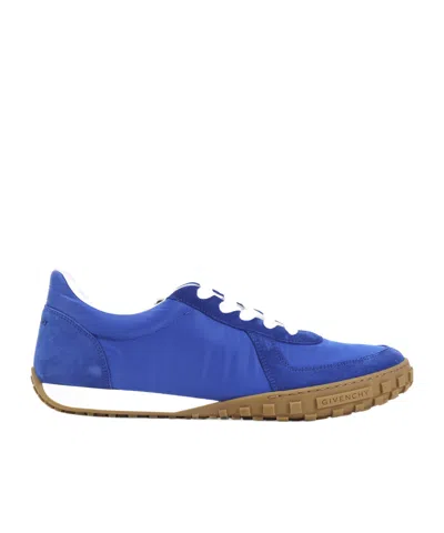 Givenchy Low Top Sneakers Round Toe Rubber Sole In Blue