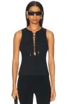 Givenchy Lace-up Strappy Top In Black