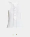 Givenchy Lace-up Tank Top In White