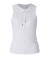 Givenchy Stretch Cotton Tank Top In White