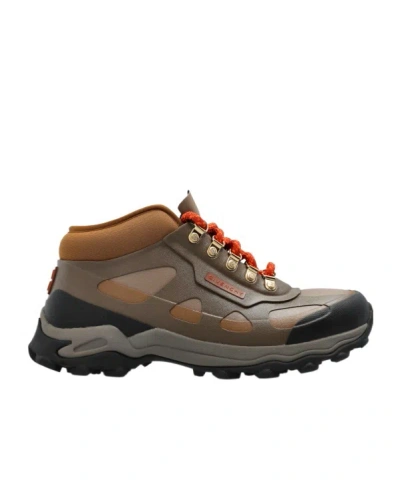 Givenchy Bogs Lace Up Boots In Rubber And Neoprene In Brown