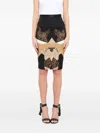 Givenchy Lace-panelled Midi Skirt In Multi