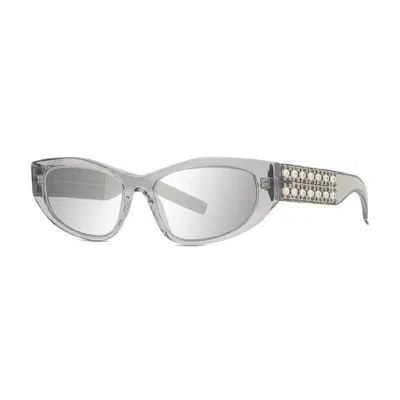 Givenchy Ladies Black Cat Eye Sunglasses Gv40078i 20c In ["silver Tone"]