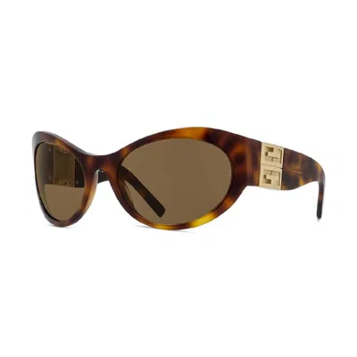 Givenchy Ladies Black Oval Sunglasses Gv40073i 53e In ["brown"]
