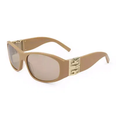 Givenchy Ladies Black Square Sunglasses Gv40054i 57g In ["brown"]