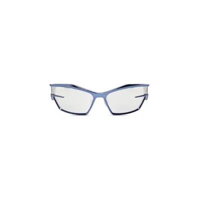 Givenchy Ladies Blue Rectangular Sunglasses Br008sr04p In ["blue"]